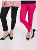 Picture of La Fem Pack Of 2 Must Have Solid Trousers With Lycra