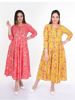 Picture of Pack of 2 Fashion Print Cotton Dresses
