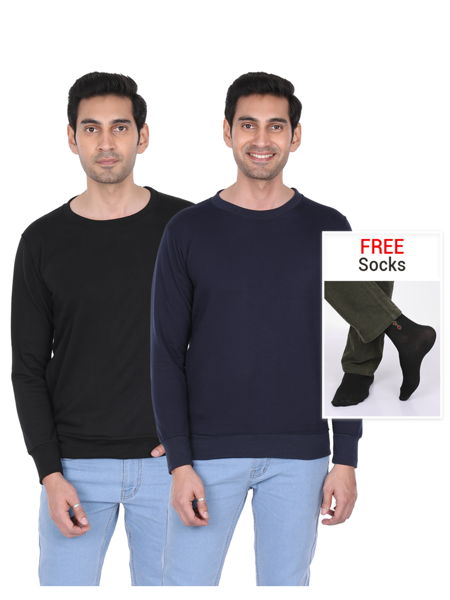 Picture of Pack of 2 Mens Sweatshirts + Premium Quality Socks Free