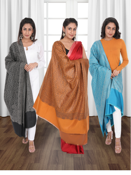 Picture of Pack of 3 Shawls